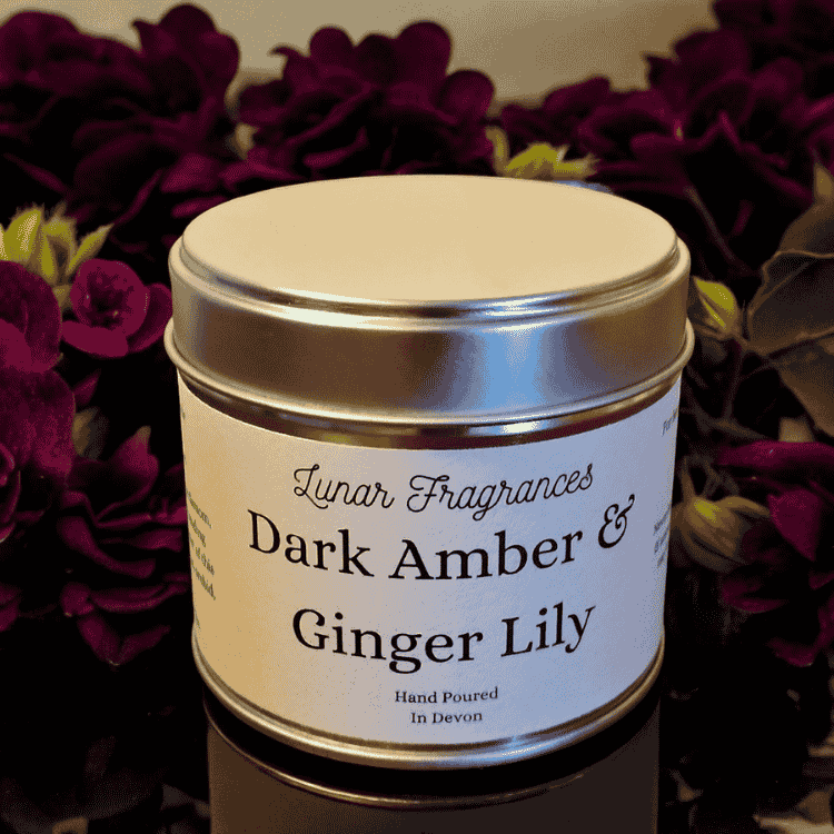 Dark Amber Ginger Lily Candle
