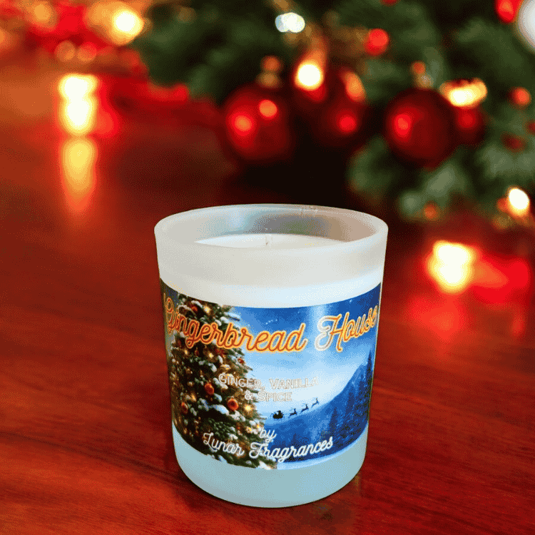 Gingerbread Christmas Candle