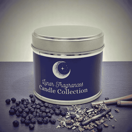 Sandalwood and black pepper soy wax tin candle