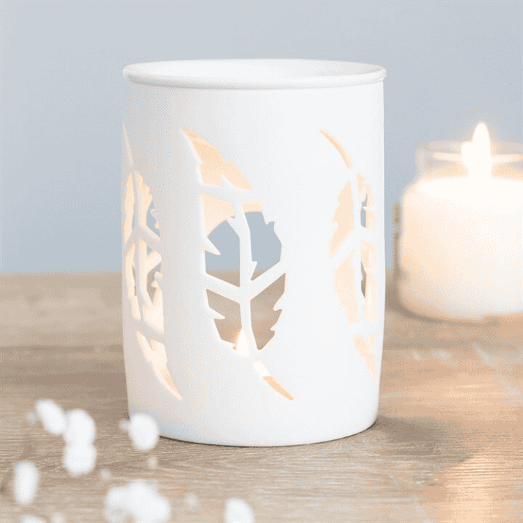 White Feather Wax Melt Burner