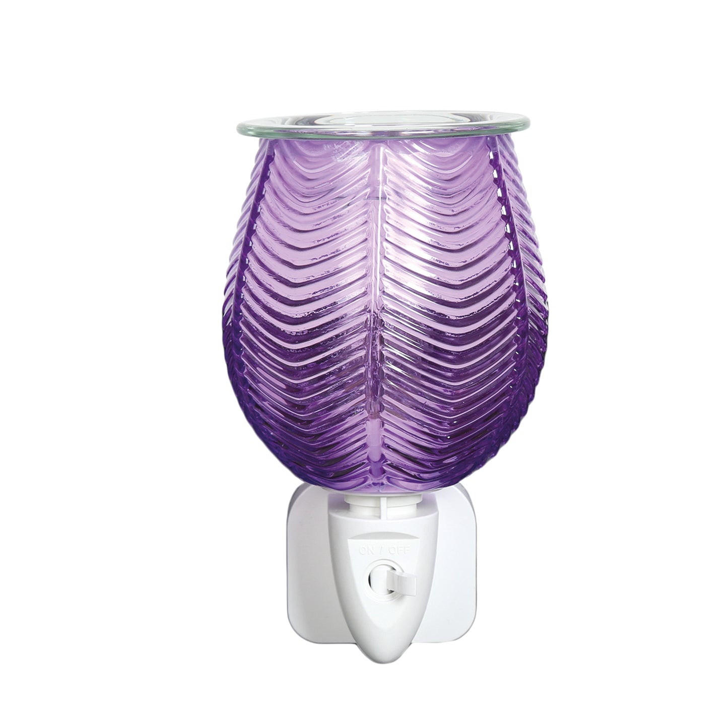 Ribbed Lilac Electric Plug-In Wax Melt Burner