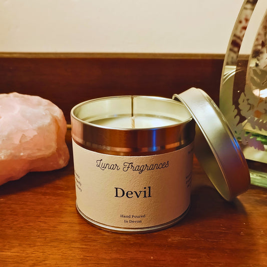 Devil Soy Wax Tin Candle