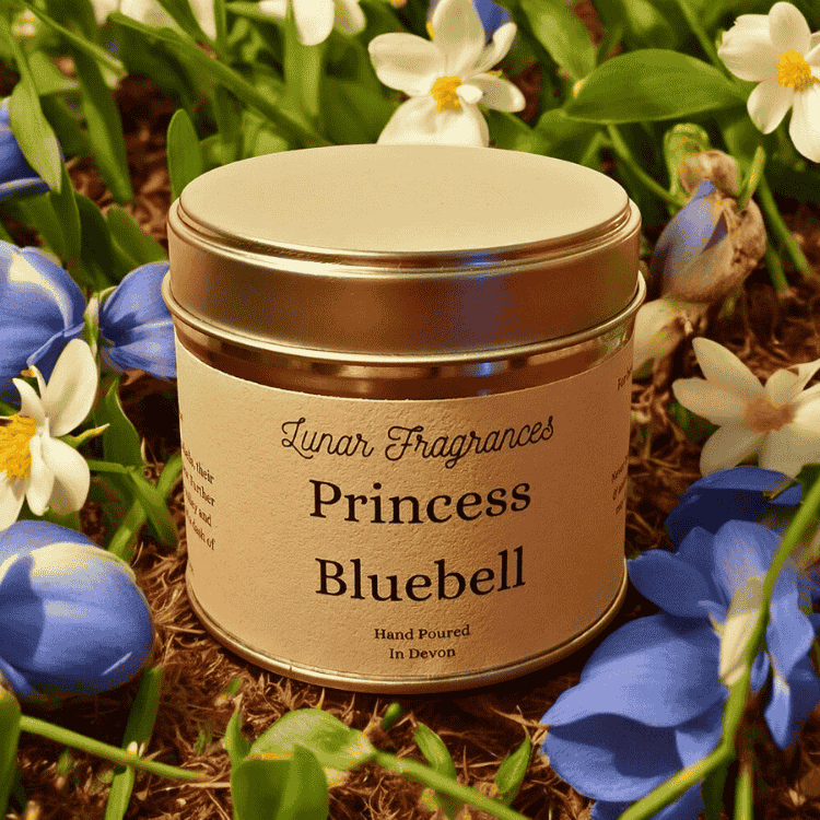 Princess Bluebell Soy Wax Tin Candle