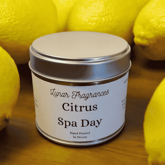 Citrus Spa Day Soy Wax Tin Candle (AMIT Name "Avobath")