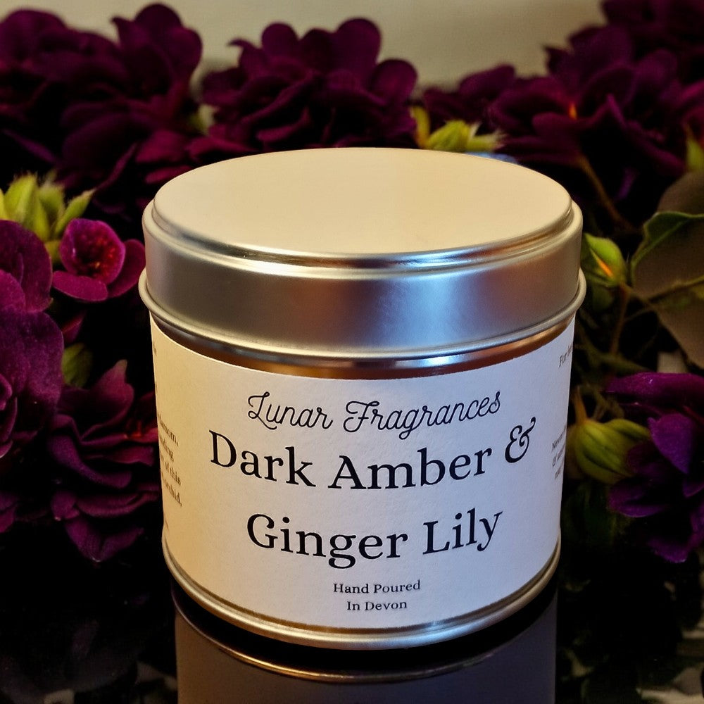 Dark Amber & Ginger L;ily Candle