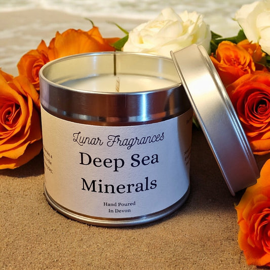 Deep Sea Minerals Soy Wax Tin Candle (AMIT Name "Ocean Minerals")