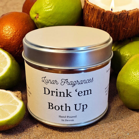 Drink em both up soy wax candle