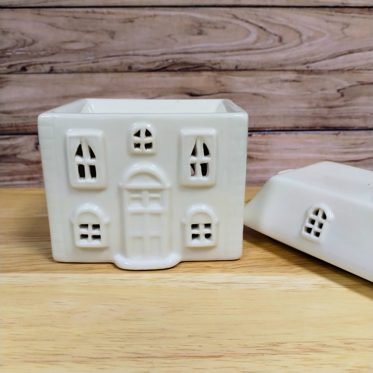 White Ceramic House Wax Melt Burner