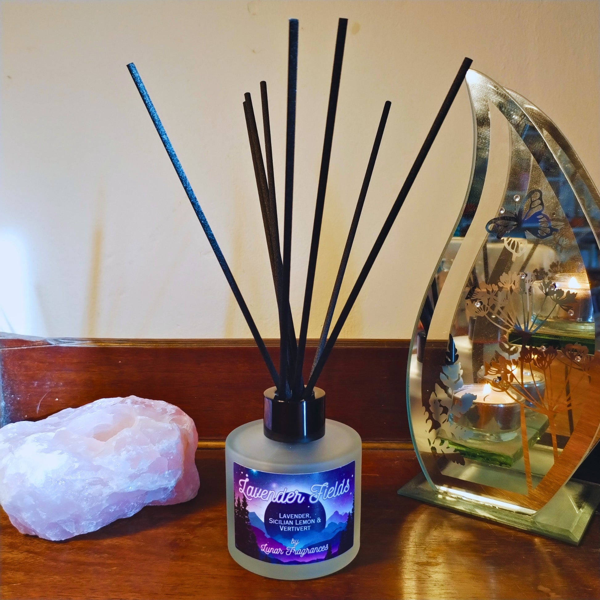Lavender Fields Reed Diffuser White Lavender Inspired Lunar Fragrances