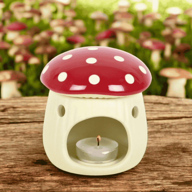 Mushroom Tea Light Wax Burner