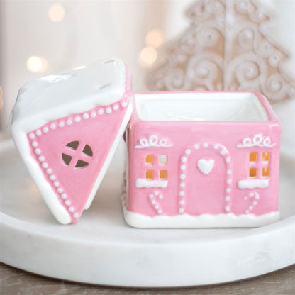 Pink Gingerbread House Wax Melt Burner