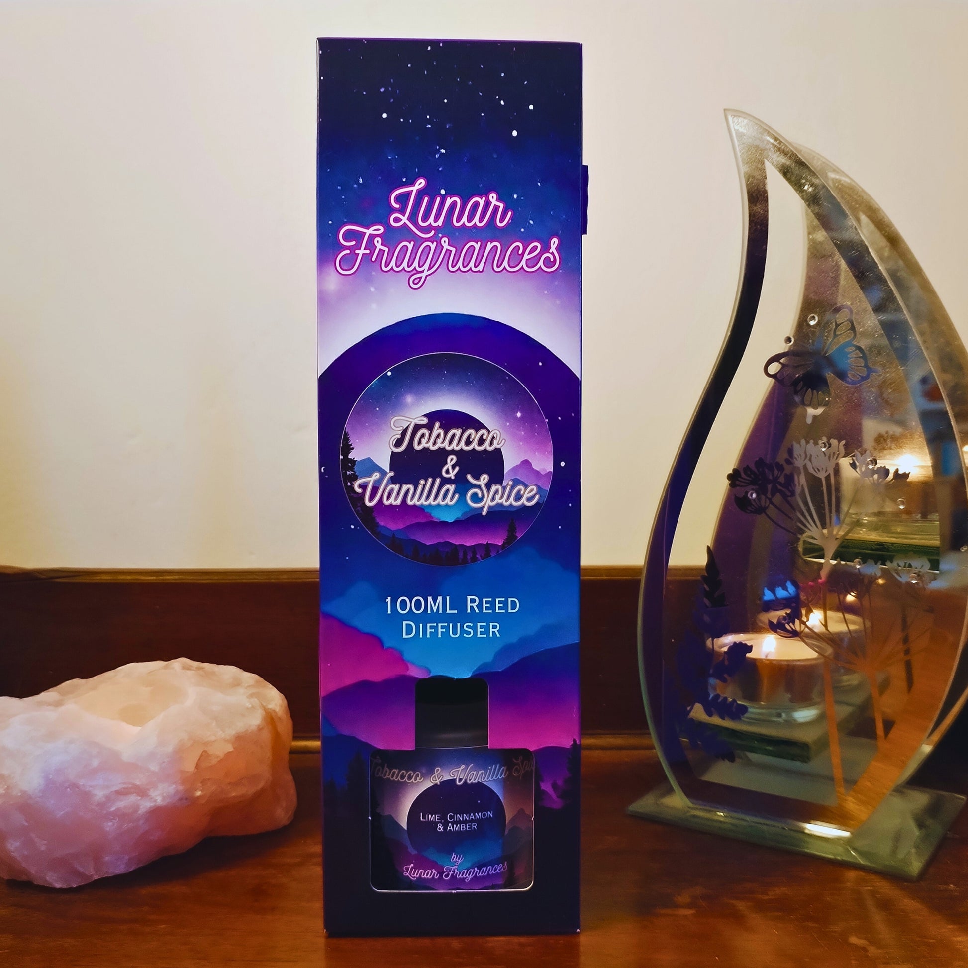 Tobacco & Vanilla Spice Reed Diffuser VeganFriendly Lunar Fragrances