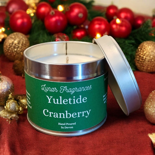 Yuletide Cranberry Soy Wax Tin Candle